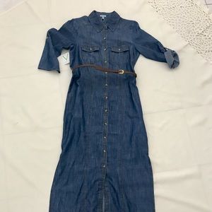 Long jean dress
